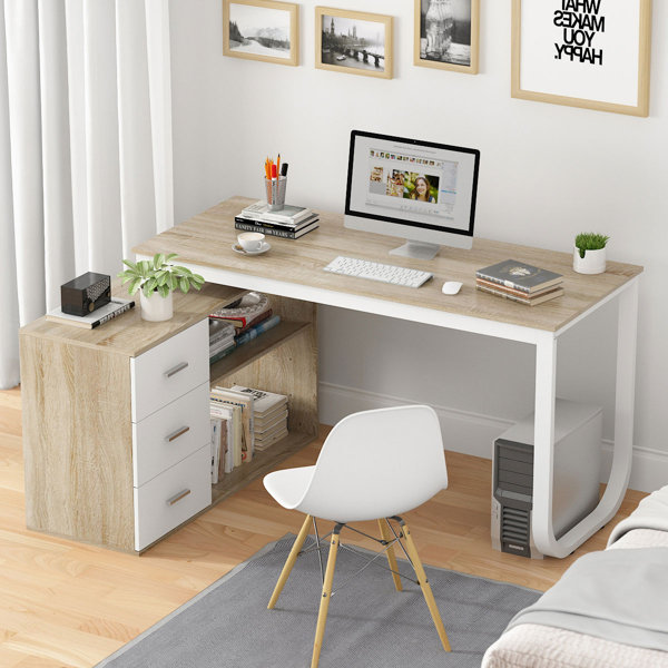 17 Stories Stockseth LShaped Desk & Reviews Wayfair